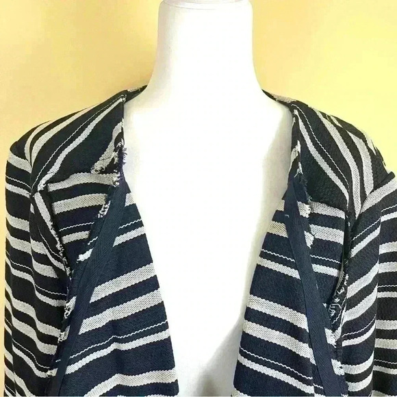 Lane Bryant Black and White Striped Blazer - Picture 4 of 14